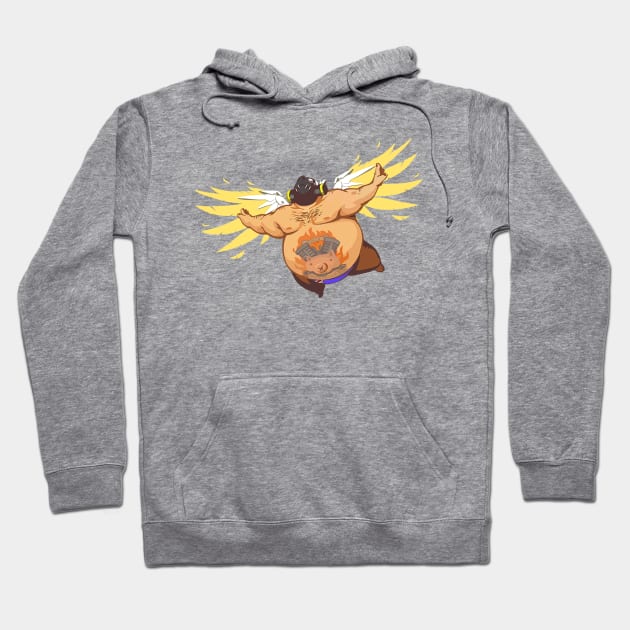 Roadhog Diving with Mercy Wings Hoodie by Genessis